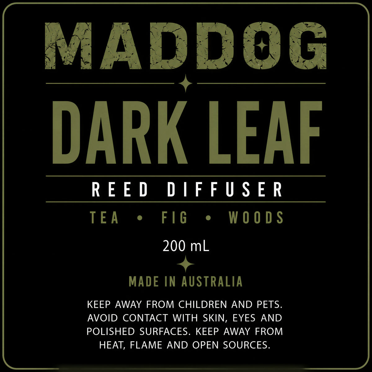 MADDOG DARK LEAF Reed Diffuser