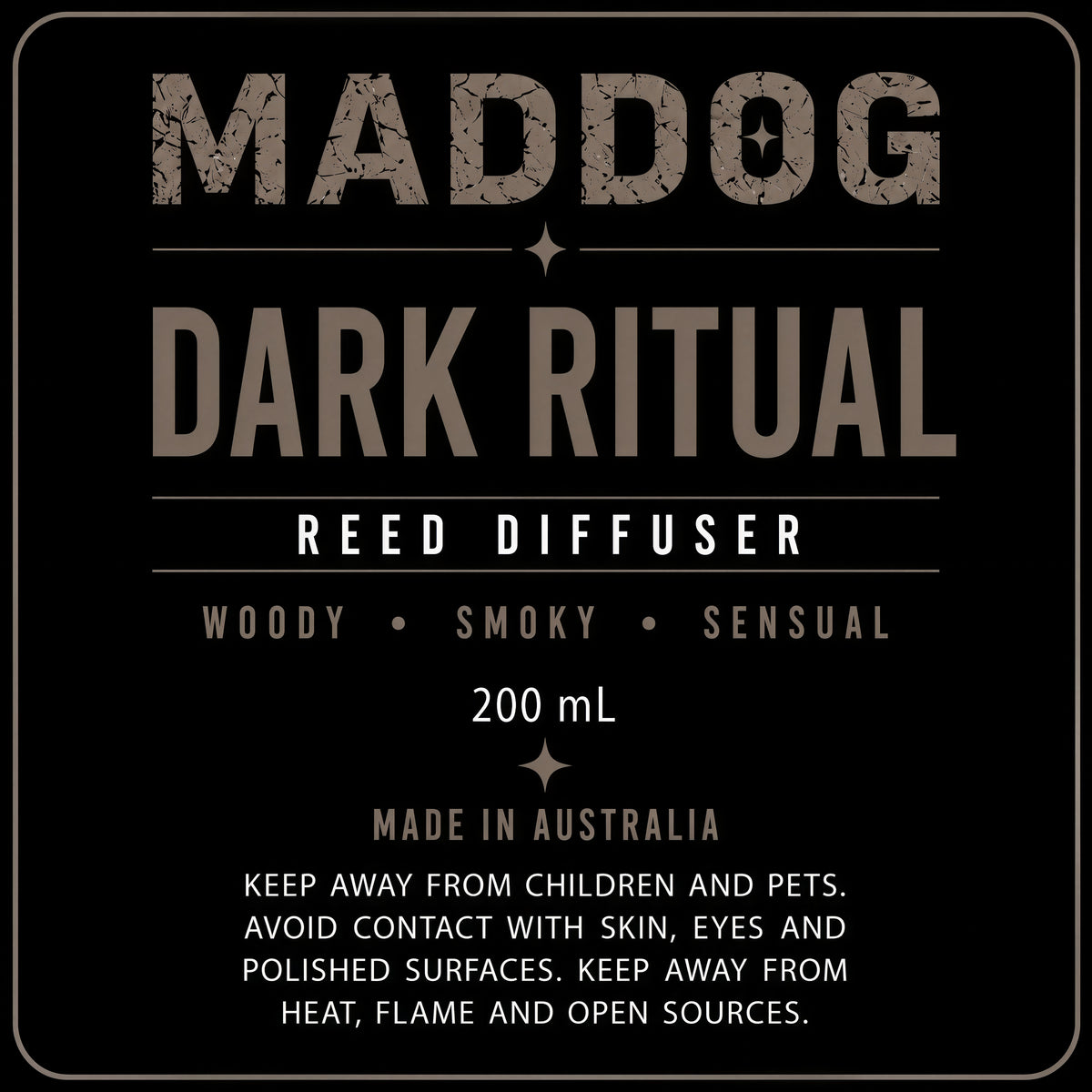 MADDOG DARK RITUAL Reed Diffuser