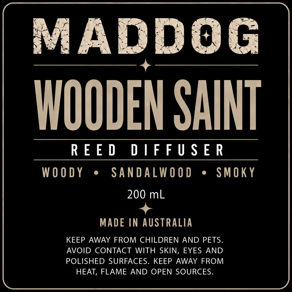 MADDOG WOODEN SAINT Reed Diffuser
